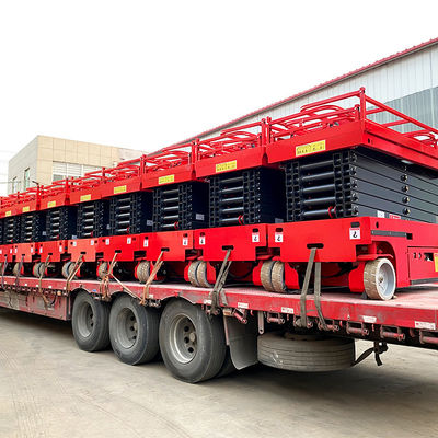 中高層モバイルのシザーカーリフト 車両リフト 320 kg 重量 900mm 拡張プラットフォーム