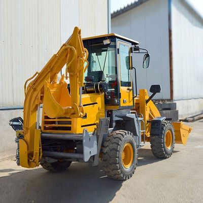 1 トンのバックホー・ローダーと牽引可能なミニバックホー