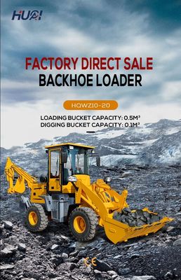ミニバックホーローダー WZ10-15 4WD 低小売と3cbmバケット容量