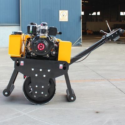 11KW ウォーク バック ミニ 500KG シングル ドラム ハンド アスファルト 小型タンデムロール コンパクター