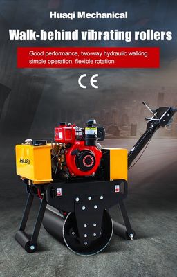 11KW ウォーク バック ミニ 500KG シングル ドラム ハンド アスファルト 小型タンデムロール コンパクター