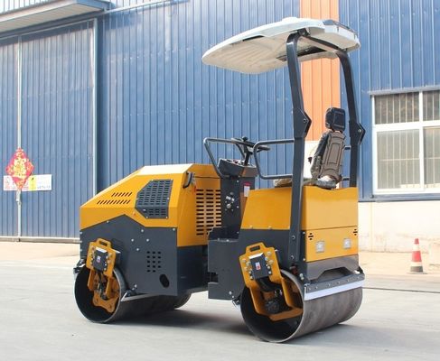 製造工場 二重ドラムディーゼルエンジン ハイダック液圧バルブ付きロードローラー