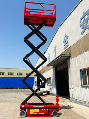 400mm*2400mm 移動型クローラー 高台での空中作業のための移動型マンスリフト 5m-14m