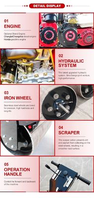 道路建設機械 振動 0.5 トン EPA エンジン付きシングルドラムロードローラー