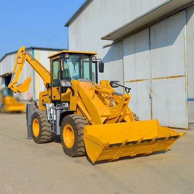 コンパクトの4×4の中国 ミニバックホーローダーとBOXINHUASHENG水力ポンプ