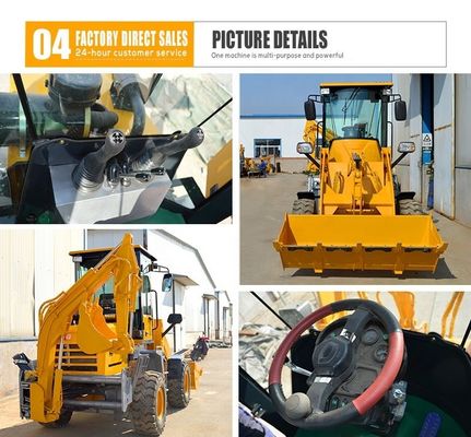 コンパクトの4×4の中国 ミニバックホーローダーとBOXINHUASHENG水力ポンプ