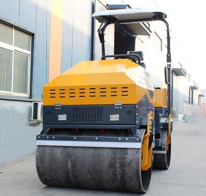 425mm ドラム直径 3T 土壌圧縮用のダブルドラムロールコンパクター
