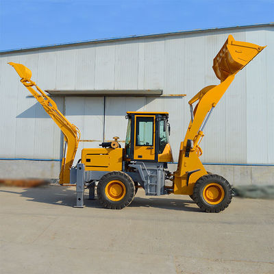 HQ-WZ-20-28 ミニバックホーローダー掘削機 37 KW と 500 mm Min.回転半径