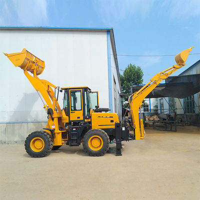 HQ-WZ-20-28 ミニバックホーローダー掘削機 37 KW と 500 mm Min.回転半径