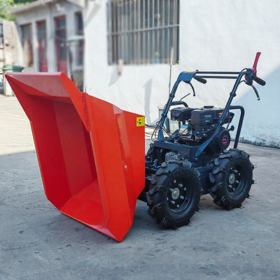 手引いたロープリコール スタート ミニダンパー トラック ガソリンエンジンのパワーと125Lバケツ