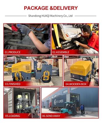 3t 3000kg ビブレーター コンパクター ディーゼル エンジン 小型振動道路ローラー アスファルト