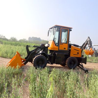 30° HQ-WZ-8-12 建設用ミニローダー バックホーローダー バックホー付き