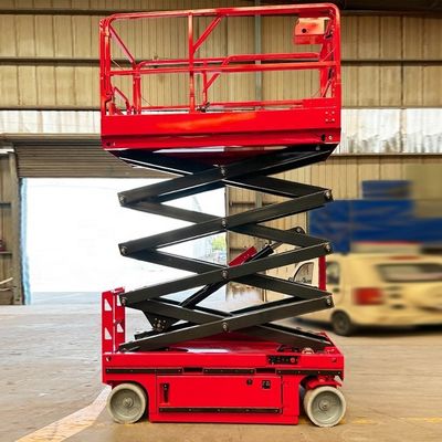 48V/4.5kw モーターパワー 4-16m リフト モバイルシザース 工業用プラットフォーム