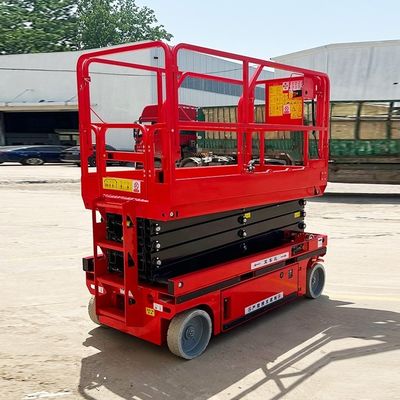 48V/4.5kw モーターパワー 4-16m リフト モバイルシザース 工業用プラットフォーム