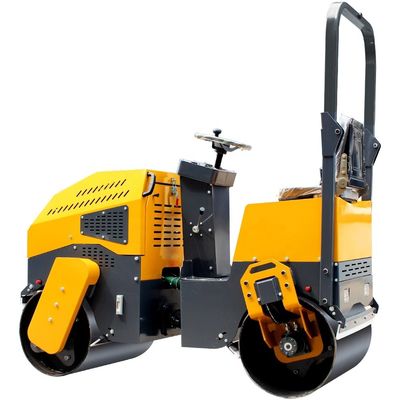 ミニ振動式ダブルドラム 2トン 1トンロードロールコンパクター 時速0-6km/h