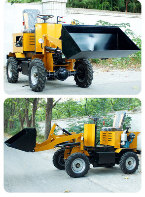小規模農業 850 kg 電動ミニ フロントエンド コンパクト バッテリーホイールローダー