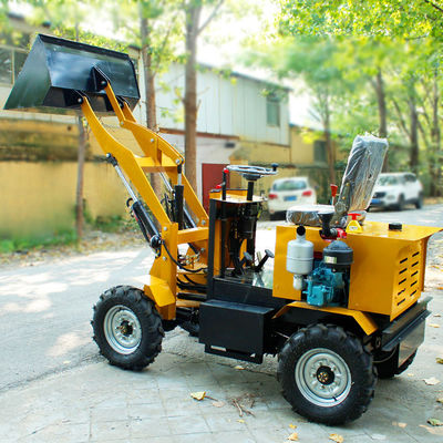 0.8トンのフロントコンパクト ミニフロントローダー レストラン用のバケツ容量1cm2