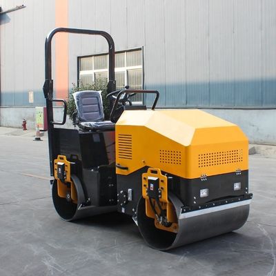 鉄輪 幅 1000 mm X 2 小型のアスファルト道路と土壌圧縮のためのロードローラー