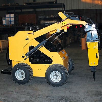 高負荷モメント ミニ スキッドステアローダー 建設現場の堅牢な性能