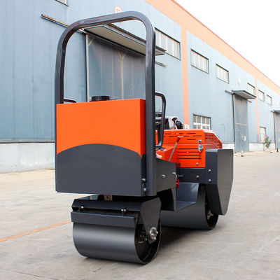 道路建設用 ダブルドラムローラー 850kg 45L 水タンク容量を持つインパクトコンパクター