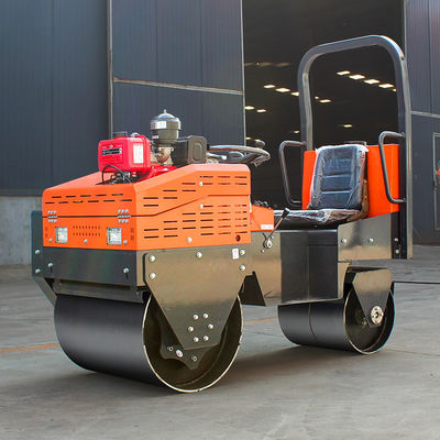 高性能 8HP 1トンの小規模道路建設用のリードオンミニ振動ロール