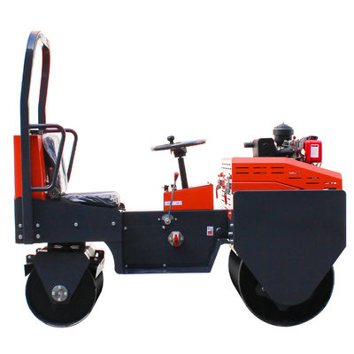高性能 8HP 1トンの小規模道路建設用のリードオンミニ振動ロール