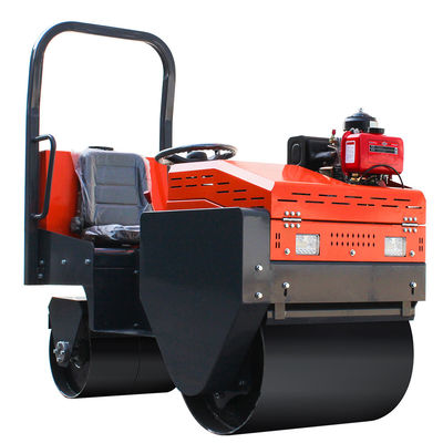 高性能 8HP 1トンの小規模道路建設用のリードオンミニ振動ロール