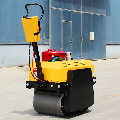 水力駆動 ダブルドラム 歩行者 ロール ハンド/電気スタート 500kg スムーズホイール
