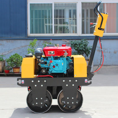 500kg ミニ アスファルト バイブラータ 道路 ローラー コンパクター マシン ウォーク 裏 ダブル ドラム