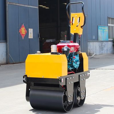 ホンダ 動力 20KN アスファルトと土壌舗装のための振動式ミニロードローラーの後ろを歩く