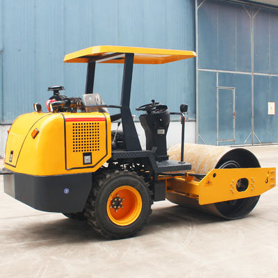 3.5トンのロードローラー 単体ドラムローラー コンパクター 液圧振動 振動型土のローラー