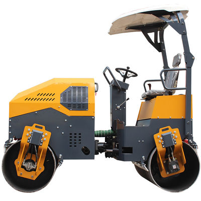 小型3トンの乗車 双鼓 完全水力 アスファルト 振動式ロードローラー ユーロ5
