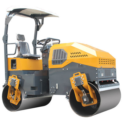 小型3トンの乗車 双鼓 完全水力 アスファルト 振動式ロードローラー ユーロ5